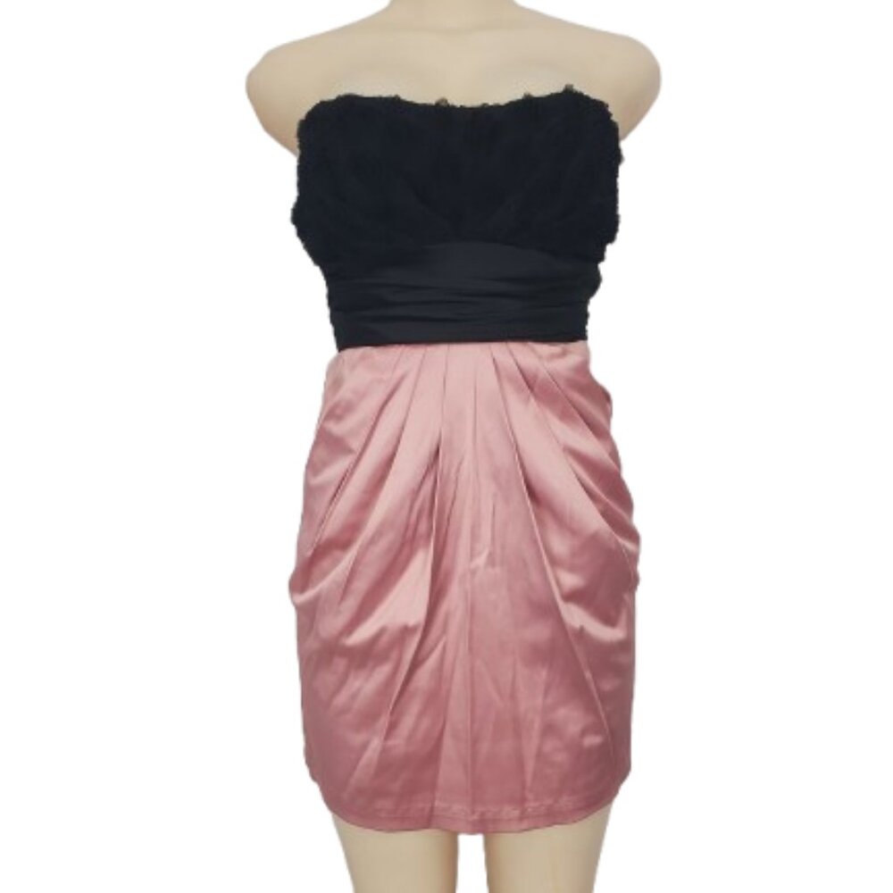 Windsor women's rose and black mini tube dress size S